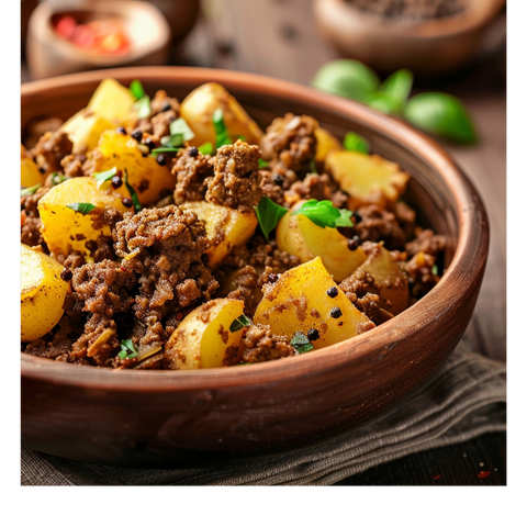 Aloo Qeema